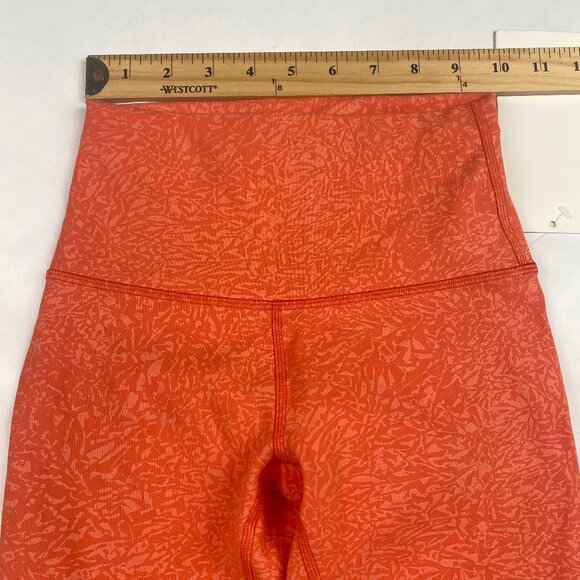 NWT Lululemon Wunder Train High-Rise Tight Women's Size 2 Orange - Picture 12 of 14